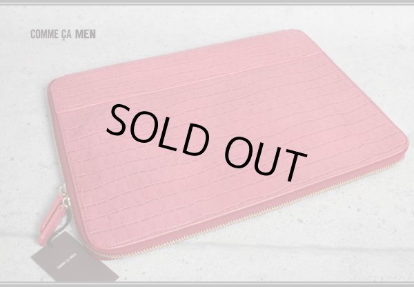 画像2: コムサメン クロコ柄牛革クラッチバッグ/レザー/COMME CA MEN