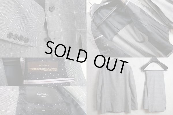 画像6: ポールスミス高級カノニコ生地ウールウインドペンスーツ/Paul smith