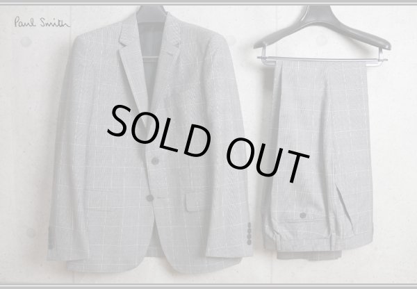 画像2: ポールスミス高級カノニコ生地ウールウインドペンスーツ/Paul smith