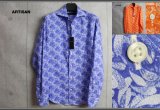 画像: アルチザン上質コットン草柄長袖シャツ/ARTISAN