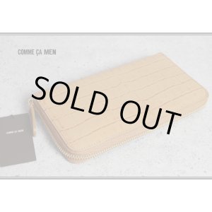 画像: コムサメン多収納クロコ柄ラウンドジップ牛革長財布/レザー/COMME CA MEN
