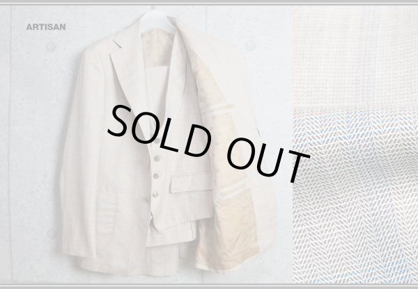 画像2: アルチザン高級ウールリネンスリーピーススーツ/ARTISAN