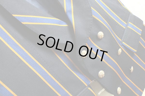 画像3: アルチザンMOON生地ダブルストライプジレ/ベスト/ARTISAN