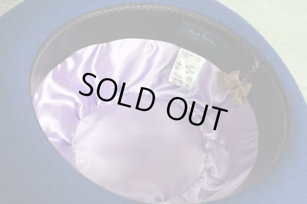 画像5: ポールスミス上質ウールフェルト中折れハット/フェザー/Paul smith