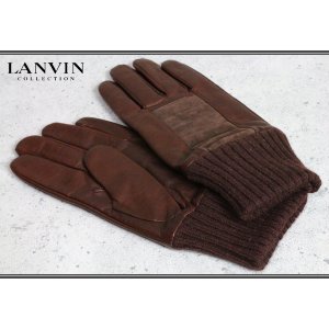 画像: ランバンコレクション高級羊革カシミヤグローブ/LANVIN COLLECTION