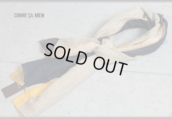 画像3: コムサメン イタリア製シルク混ドットストール/絹綿/メンズ/COMME CA MEN