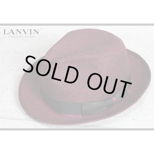 画像: ランバンコレクション高級ツイード中折れハット/帽子/LANVIN COLLECTION