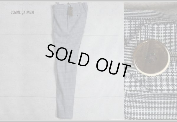 画像2: コムサメン春夏ウールグレンチェックスラックス/COMME CA MEN
