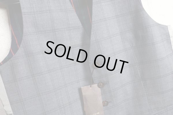 画像4: コムサメン上質ダブルウインドペン柄ジレ/ベスト/COMME CA MEN