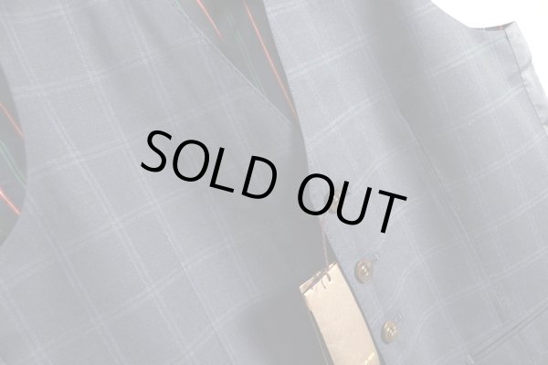 画像3: コムサメン上質ダブルウインドペン柄ジレ/ベスト/COMME CA MEN