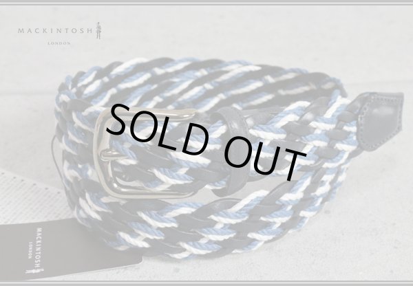 画像3: MACKINTOSH LONDONイタリア製編込みメッシュベルト/マッキントッシュ ロンドン