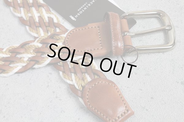 画像4: MACKINTOSH LONDONイタリア製編込みメッシュベルト/マッキントッシュ ロンドン