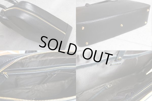 画像6: コムサメン本革オールレザー 自立式 ビジネスバッグ/COMME CA MEN