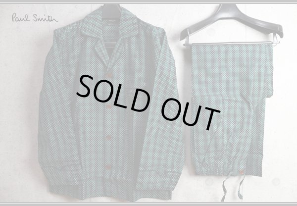 画像2: ポールスミス パイピング ドット チェック パジャマ/上下/セットアップ/Paul smith