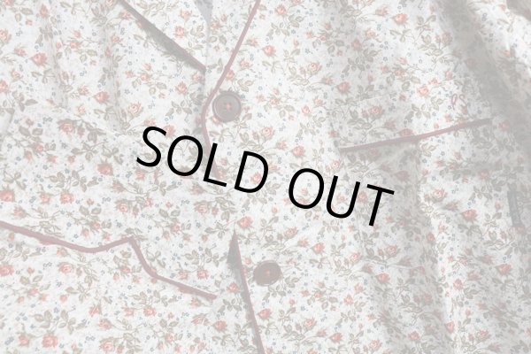 画像3: ポールスミス パイピング 花柄 パジャマ/上下/セットアップ/Paul smith