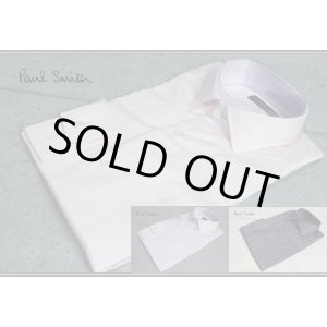 画像: ポールスミス ロンドンGIZA88コットン ヘリンボーン シャドーストライプ長袖ドレスシャツ/Paul smith LONDON