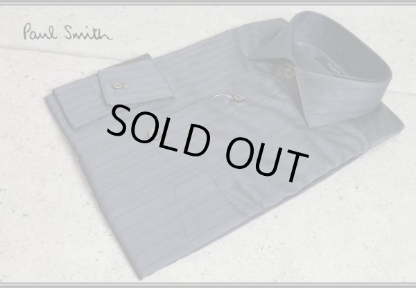 画像3: ポールスミス ロンドンGIZA88コットン ヘリンボーン シャドーストライプ長袖ドレスシャツ/Paul smith LONDON