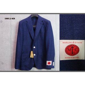 画像: コムサメン 英国マーリング&エヴァンス生地 ウール リネン テーラード ジャケット/COMME CA MEN/MARLING & EVANS