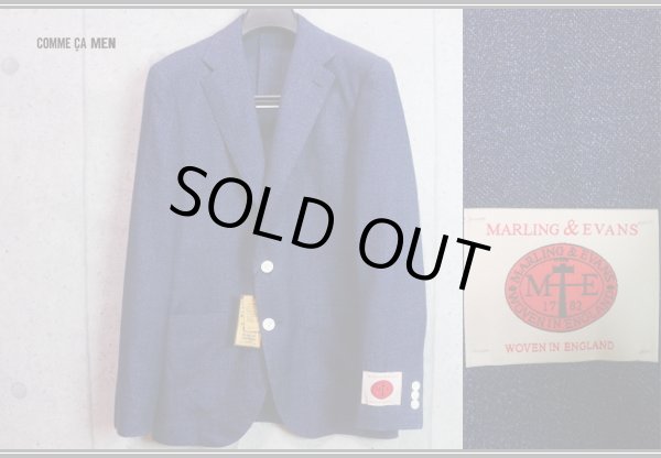 画像1: コムサメン 英国マーリング&エヴァンス生地 ウール リネン テーラード ジャケット/COMME CA MEN/MARLING & EVANS