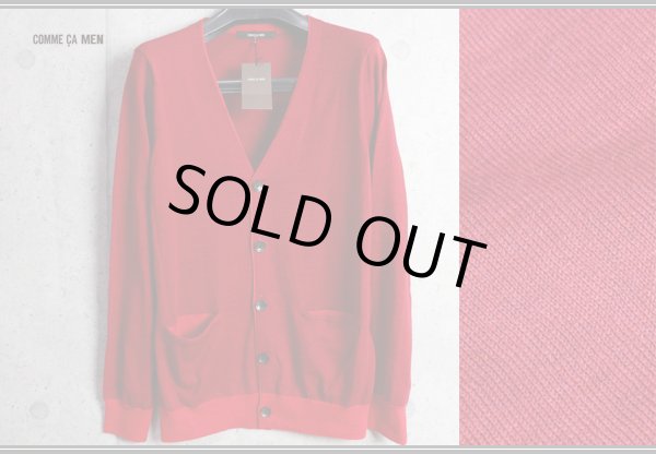 画像2: コムサメン秋冬ウール16ゲージ天竺ストレッチ ニット カーディガン/COMME CA MEN