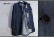 画像1: コムサメン 最高級 春夏 高機能素材 和紙（マニラ麻）デニム ステンカラー コート/COMME CA MEN