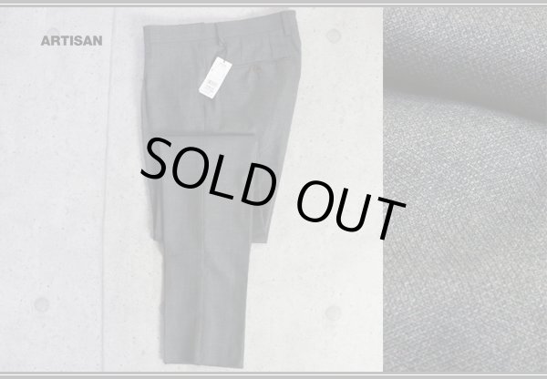 画像4: アルチザン 春夏 日本製 ウール ホップサック ワンタック ストレッチ スラックス/ARTISAN MEN/ボトムス/パンツ