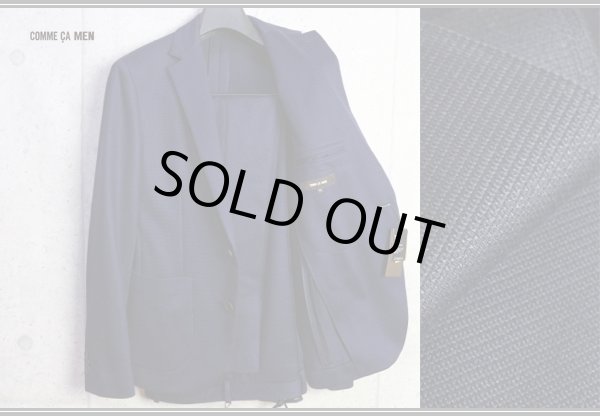 画像6: コムサメン 春夏 ラッセル編み ブライト ジャージ セットアップ 背抜き仕立て スーツ/COMME CA MEN/ジャケット/スラックス