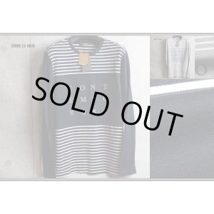 画像: コムサメン 限定 コンテンポラリー スムース レーヨン混コットン ボーダー 長袖カットソー/COMME CA MEN