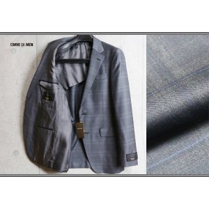 画像: コムサメン 春夏 艶感 チェルッティ イルプリンチペ チェック ジャケット/COMME CA MEN/CERRUTI