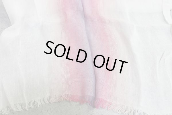 画像5: アルチザン メン 春夏 イタリア製 大判 白夜 グラデーション リネン ストール/ARTISAN MEN/麻