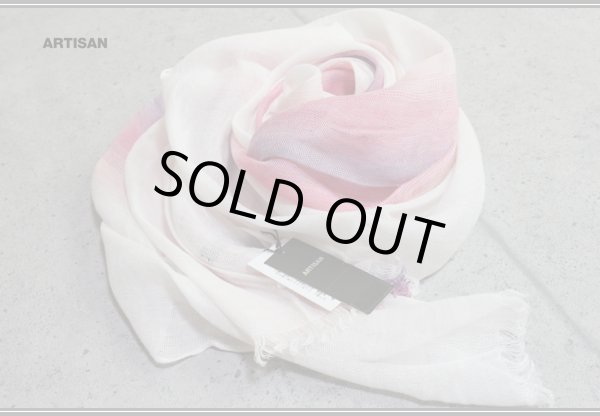 画像4: アルチザン メン 春夏 イタリア製 大判 白夜 グラデーション リネン ストール/ARTISAN MEN/麻