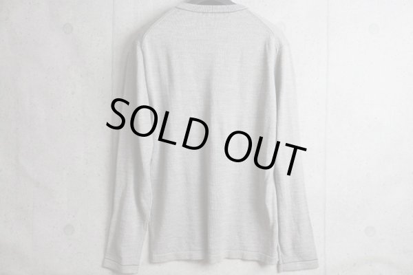 画像6: コムサメン 天竺 カラーステッチ ウール クルーネック ニット セーター /COMME CA MEN/ハイゲージ