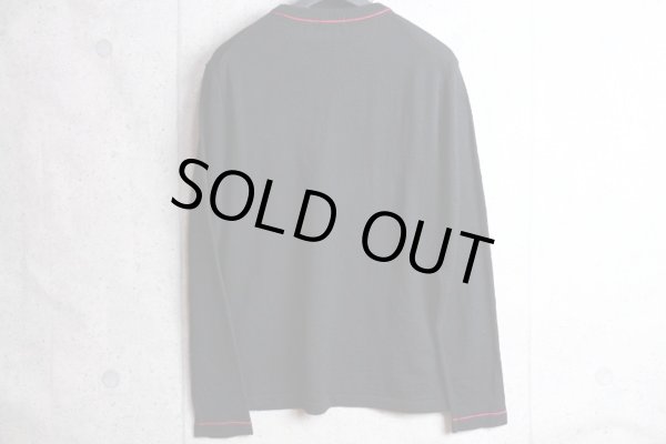 画像3: コムサメン 天竺 カラーステッチ ウール クルーネック ニット セーター /COMME CA MEN/ハイゲージ