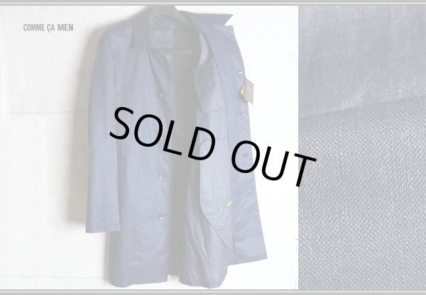 画像4: コムサメン 春夏 リネン コーティング シャンブレー ステンカラー コート /COMME CA MEN/スプリングコート