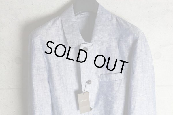 画像2: コムサメン 春夏 リネン コーティング シャンブレー ステンカラー コート /COMME CA MEN/スプリングコート