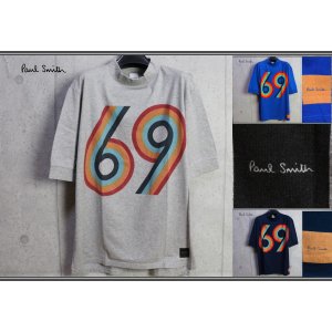 画像: ポールスミス グラフィック69プリント モックネック Tシャツ/PAUL SMITH