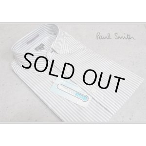 画像: ポールスミス ロンドン 春夏 COOLMAX ストライプ ボタンダウン 半袖ドレスシャツ/Paul smith LONDON