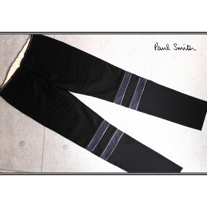 画像: ポールスミス 最高級 パイピング ririジップ ウール パンツ/Paul smith