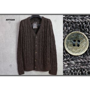 画像: アルチザン メン 春夏 ミドルゲージ リネン カーディガン/ニット/ARTISAN MEN