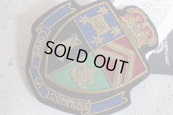 画像2: コムサコミューン/COMME CA COMMUNE 刺繍 職人仕上げ エンブレム ワッペン