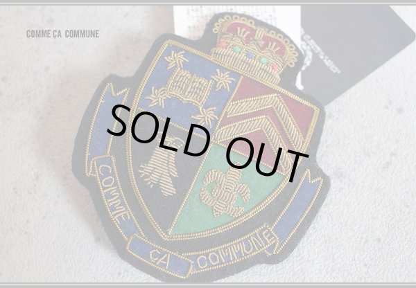 画像1: コムサコミューン/COMME CA COMMUNE 刺繍 職人仕上げ エンブレム ワッペン