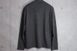画像6: コムサメン 秋冬 日本製 ウォッシャブル ウール ジャケットネック 長袖Tシャツ/COMME CA MEN