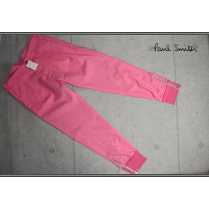 画像: ポールスミス 春夏 トロピカルウール 裾ジップ リブ ストレッチ イージー パンツ/定価2.8万円/PAUL SMITH
