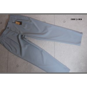 画像: コムサメン 春夏 REPREVE エアリー シャンブレー ストレッチ テーパード パンツ/COMME CA MEN