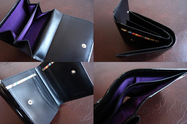 画像2: ポールスミスウィメンのパテントレザー二つ折り財布