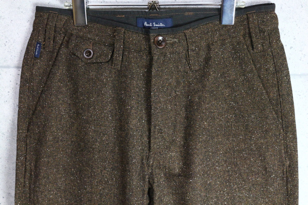 美品　ポールスミス　Paul Smith スカート　毛　ネップツイード　人気