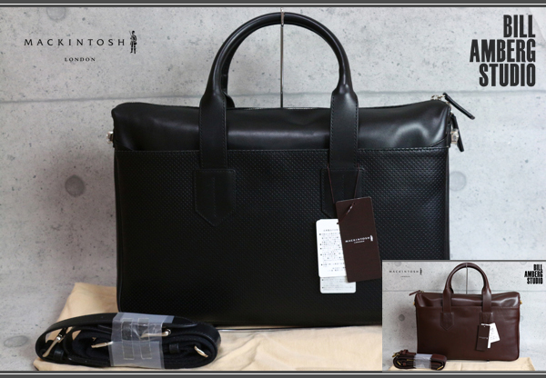 定価9割引　MACKINTOSH LONDON+ビルアンバーグ本革ビジネスバッグ