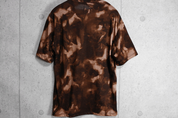 画像3: コムサメン 春夏 日本製 麻/ラミー 天竺 ムラ染風プリント Vネック Ｔシャツ/定価1.6万円/COMME CA MEN