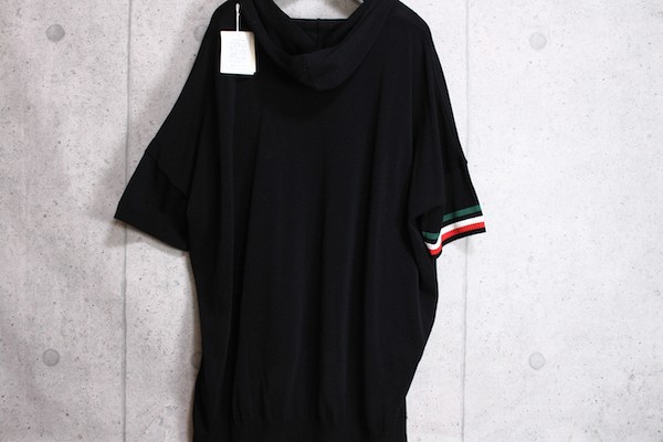 画像5: ベータ・メン/β MEN 春夏 日本製 キャロット柄 半袖ニット パーカー