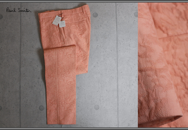 画像1: ポールスミス 春夏 日本製 立体デザイン コットン スラックス/定価3万円/PAUL SMITH